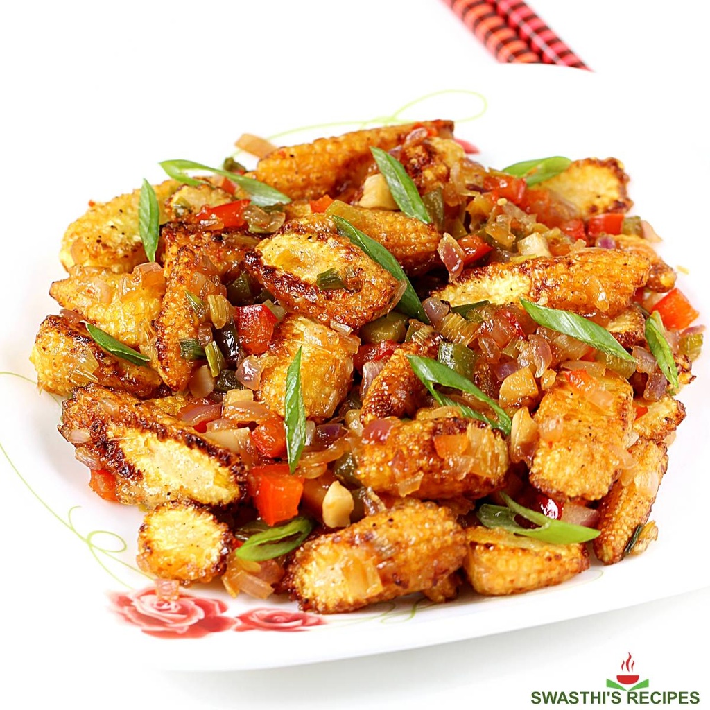 BABYCORN - MACHURIAN- PEPPER (DRY)